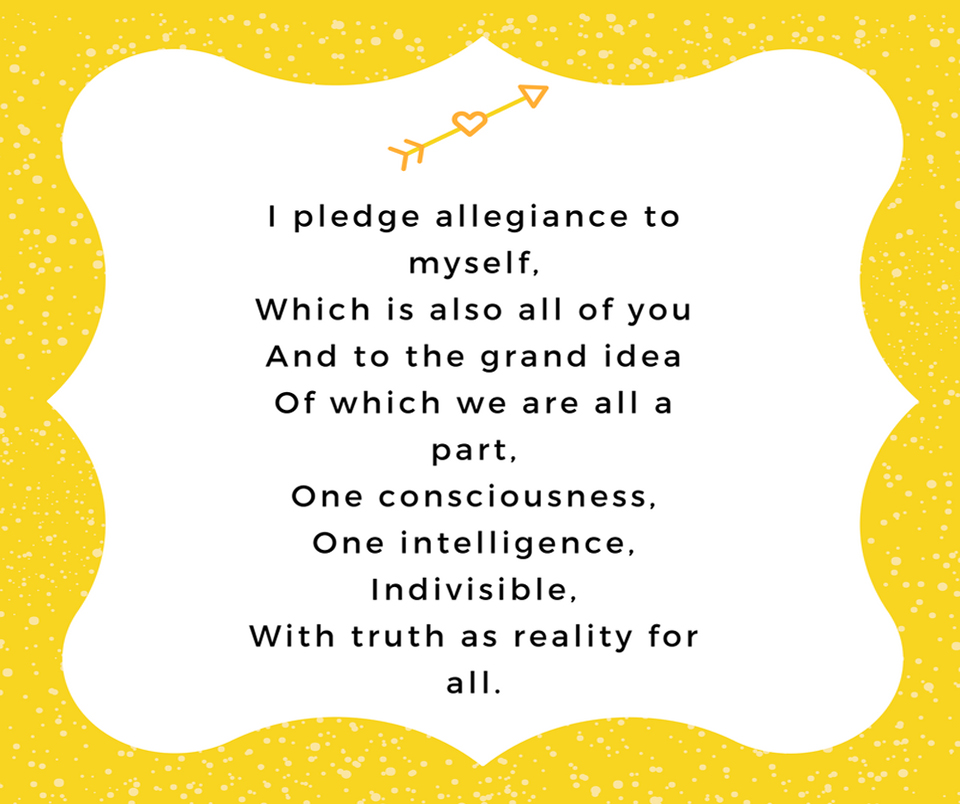 I pledge allegiance...